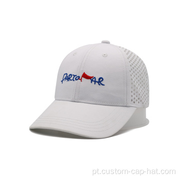 Novo design 6 painel White Trucker Hat